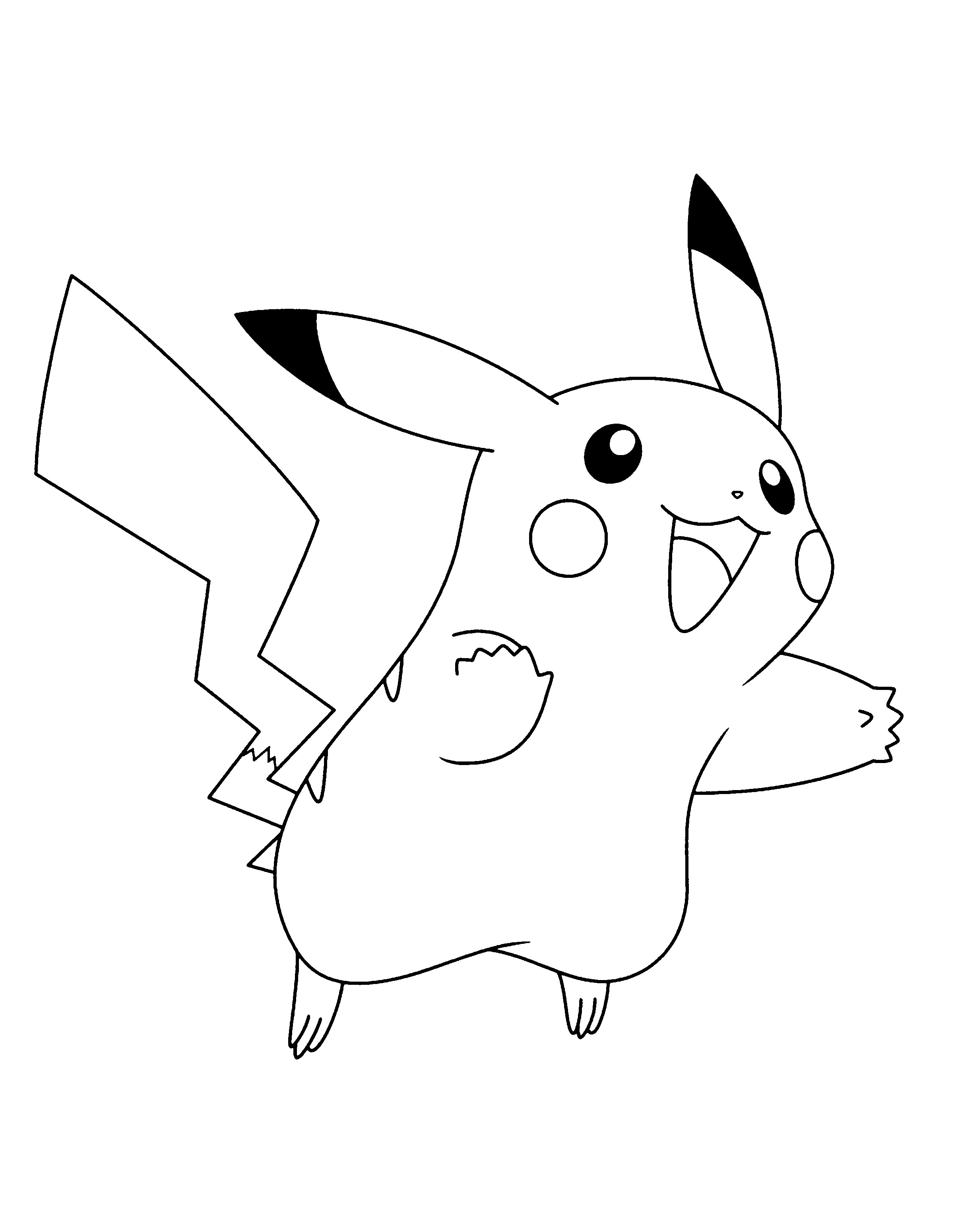 Cute Pikachu Coloring Pages
 Pokemon coloring pages pikachu wearing hat ColoringStar