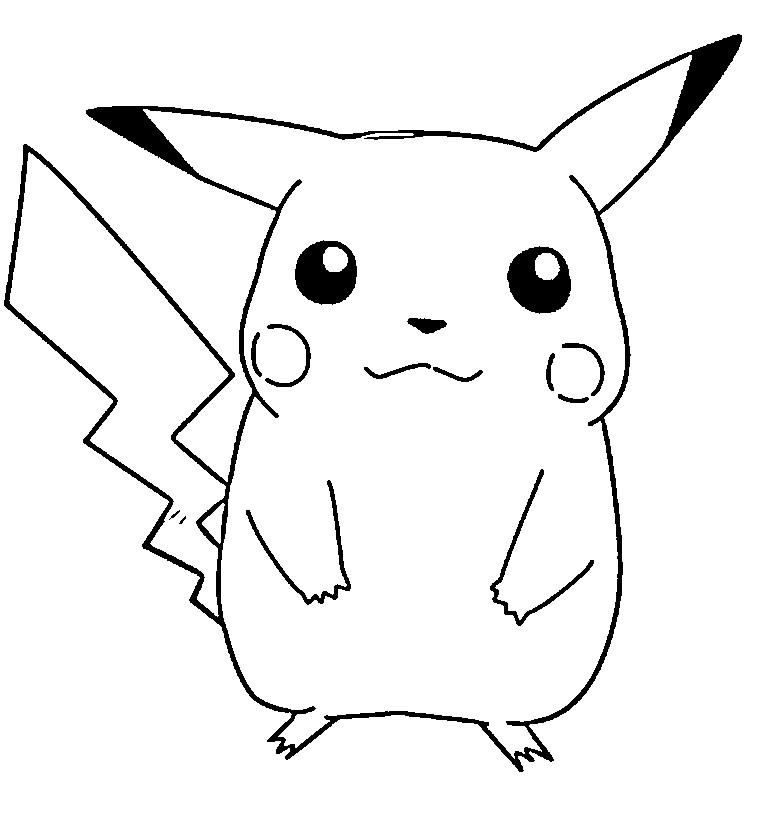Cute Pikachu Coloring Pages
 cute pikachu pokemon coloring page