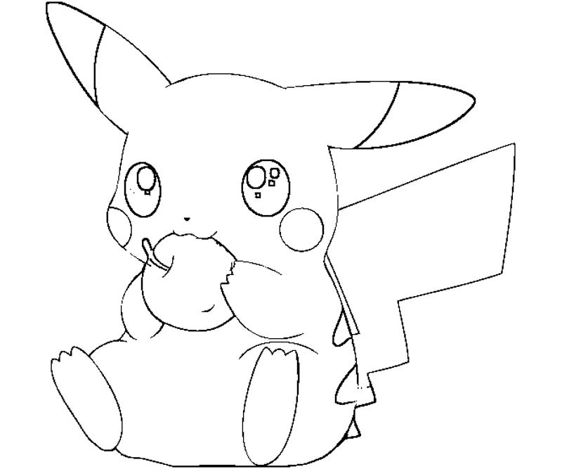 Cute Pikachu Coloring Pages
 Cute Baby Pikachu Coloring Pages Coloring Pages