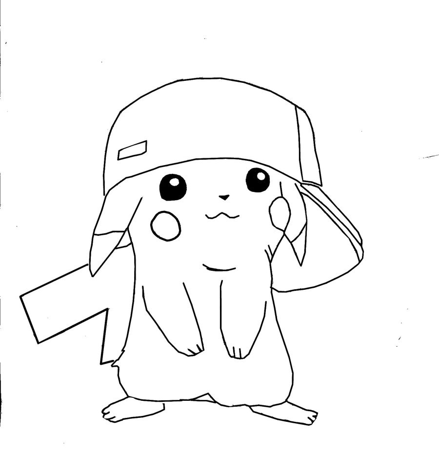 Cute Pikachu Coloring Pages
 Free Printable Pikachu Coloring Pages For Kids