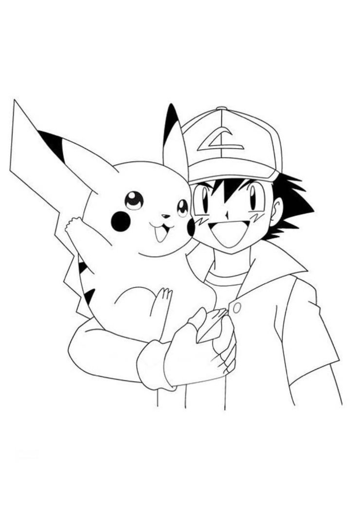 Cute Pikachu Coloring Pages
 Cute Pokemon Coloring Pages To Print Pikachu Song The