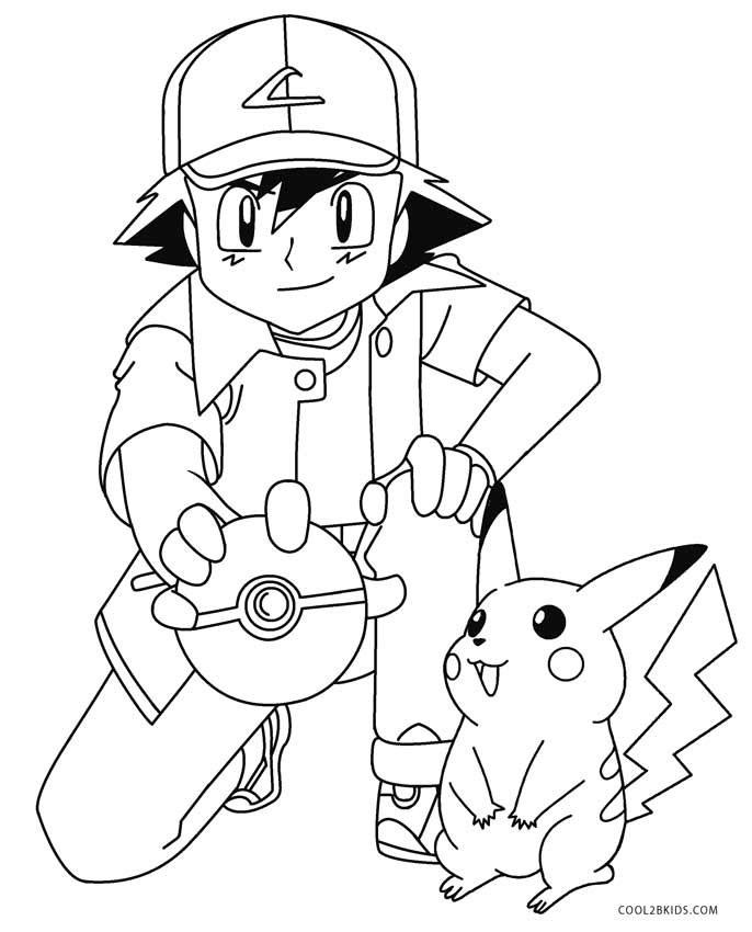 Cute Pikachu Coloring Pages
 Cute Pokemon Coloring Pages To Print Pikachu