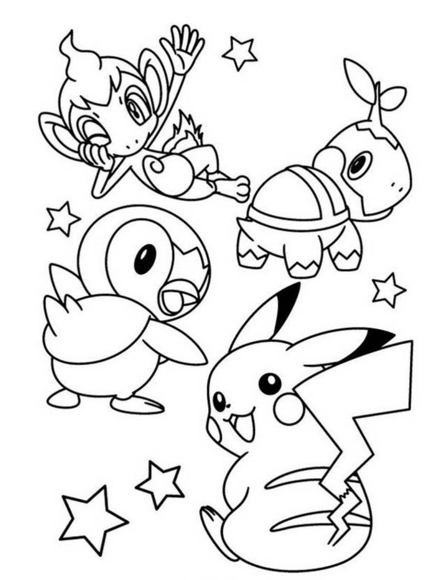 Cute Pikachu Coloring Pages
 Cute Pokemon Pikachu Coloring Pages