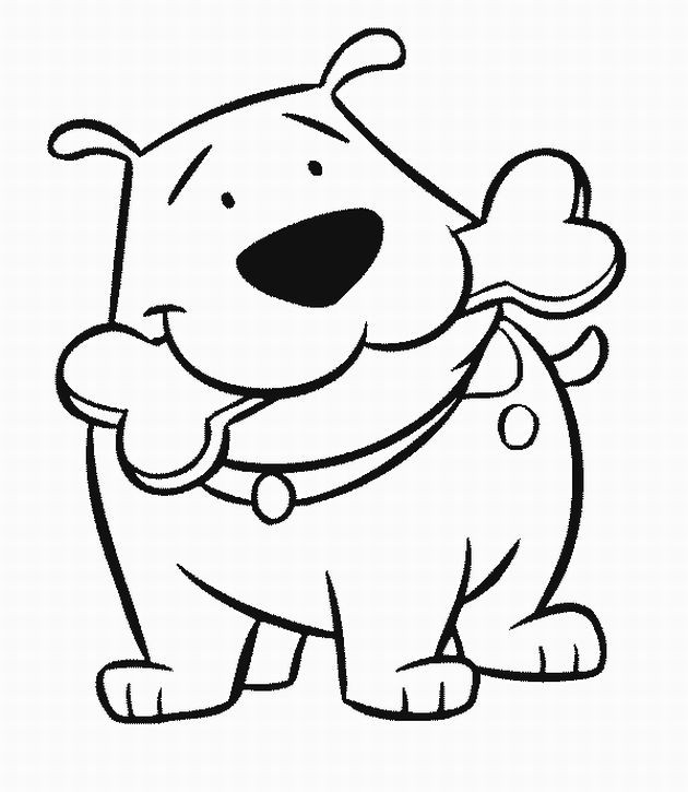 Cute Puppy Coloring Pages For Girls
 Coloring Pages Cartoon Dogs
