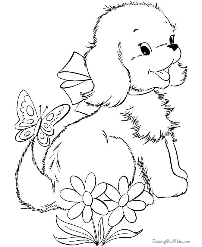 Cute Puppy Coloring Pages For Girls
 Puppy Coloring Pages For Girls Coloring Home
