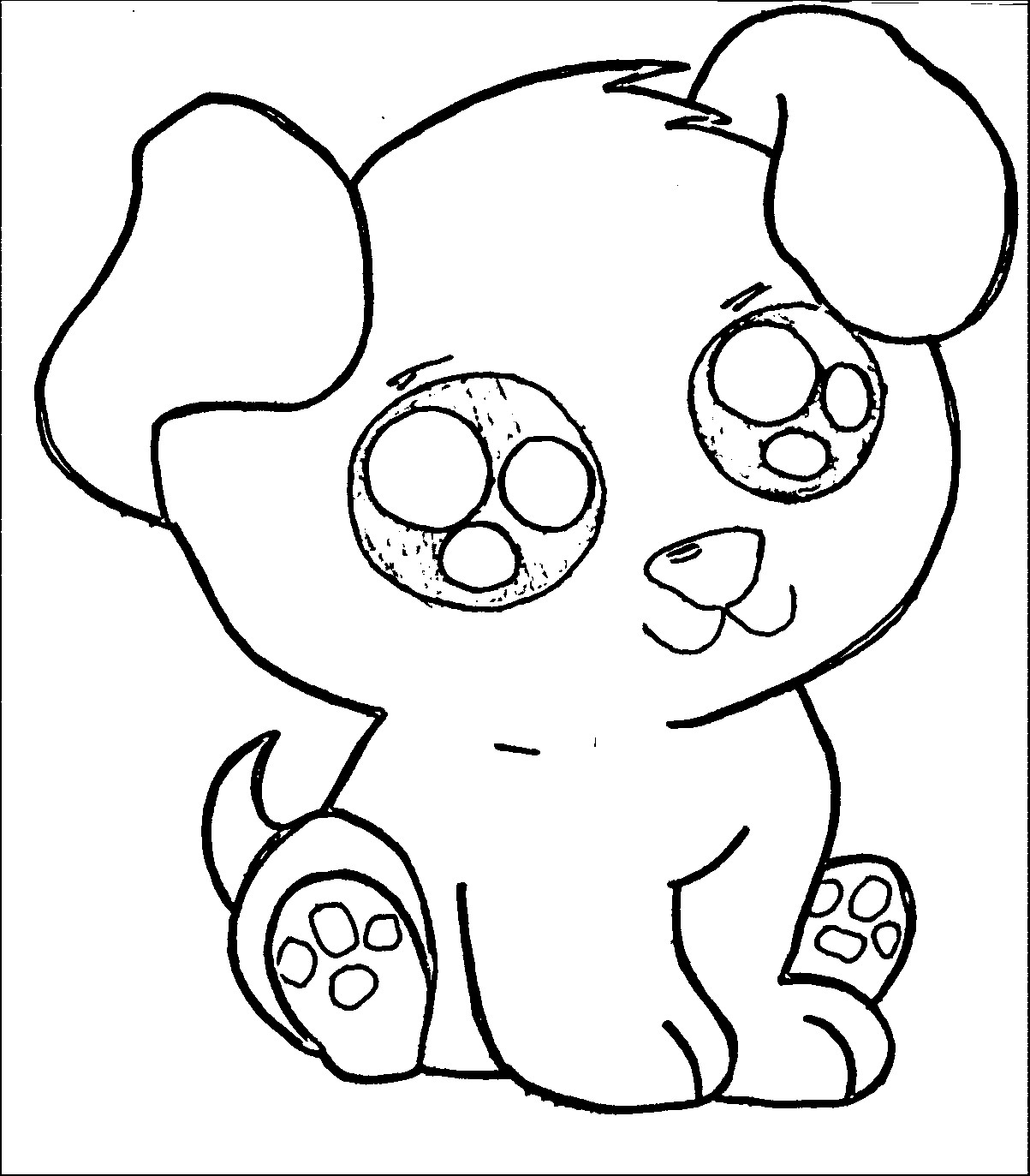 Cute Puppy Coloring Pages For Girls
 Cute Puppies Free Coloring Pages