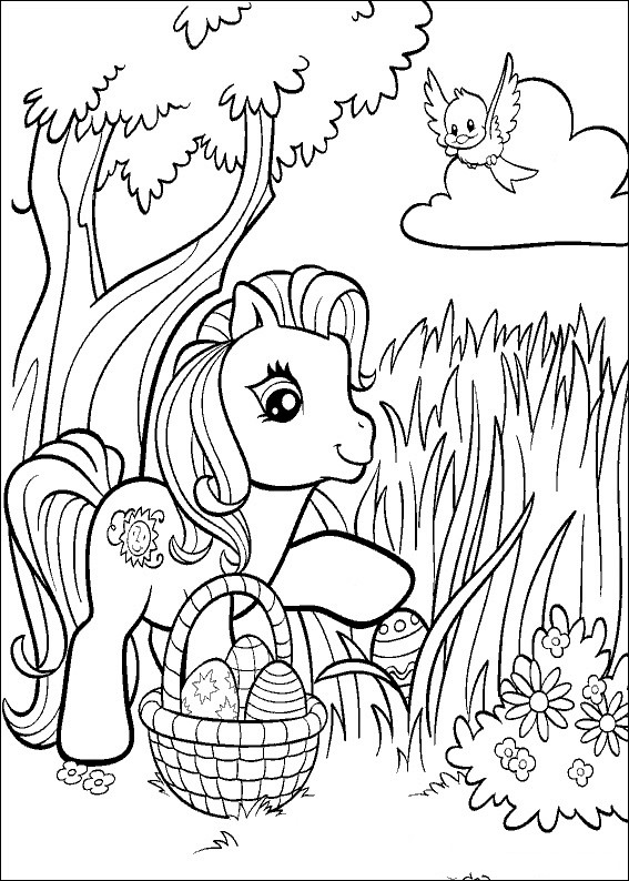 Cute Spring Coloring Pages For Boys
 Kucyk Pony Kolorowanki Czas Dzieci