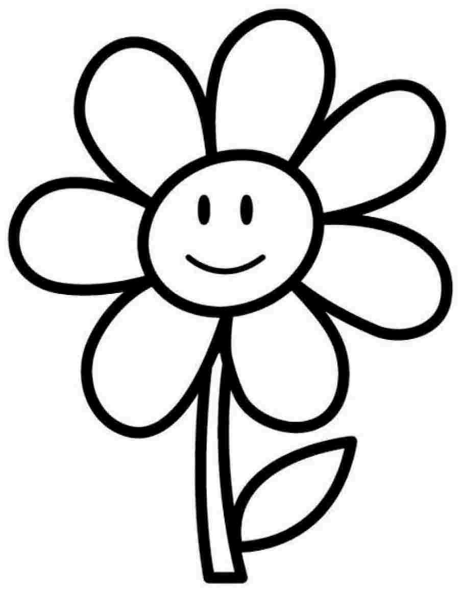 Daisy Flower Coloring Pages
 Flower Printable Coloring Pages For Kids