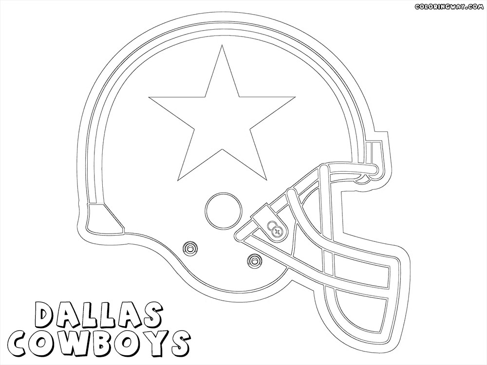 Dallas Cowboys Coloring Pages
 NFL helmets coloring pages