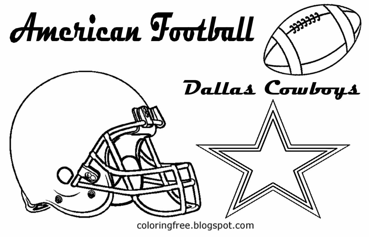 Dallas Cowboys Coloring Pages
 Dallas Cowboys Free Colouring Pages