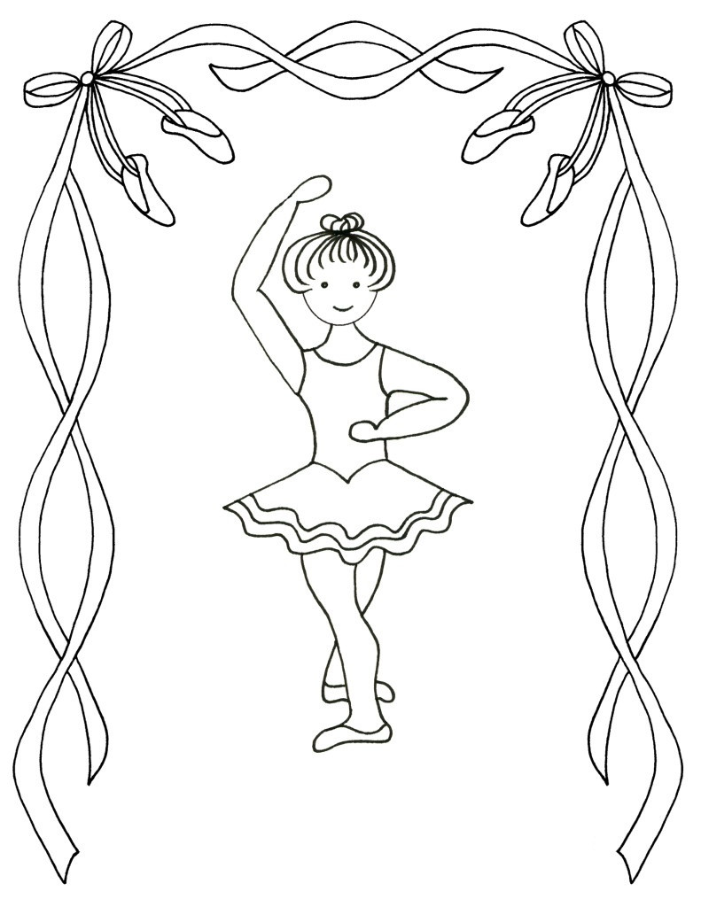 Dance Printable Coloring Pages
 Free Printable Ballet Coloring Pages For Kids