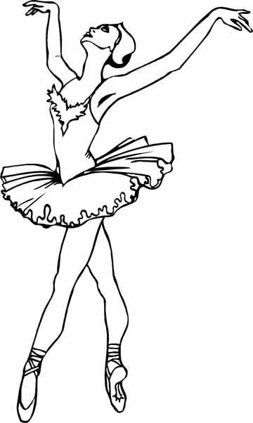 Dance Printable Coloring Pages
 Free Printable Ballerina Colouring PagesJlongok Printable