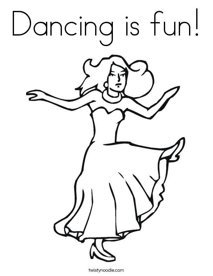 Dance Printable Coloring Pages
 Jazz Dance Coloring Pages Coloring Home