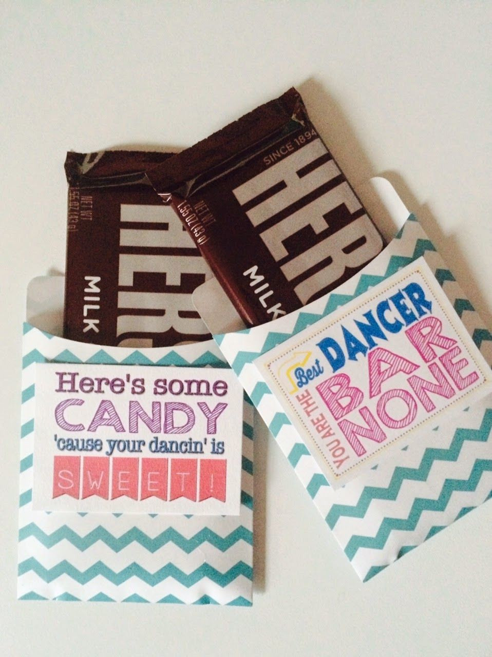 Dance Team Gift Ideas
 Dance Team Favors or Gifts Simple Candy Bar Wrapper
