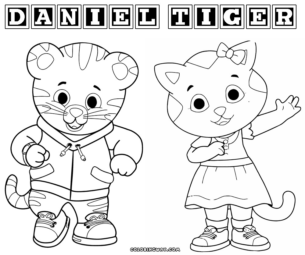 Daniel The Tiger Coloring Sheets For Boys
 Daniel Tiger coloring pages