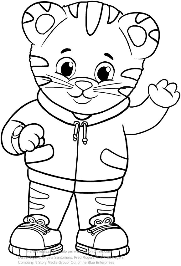 Daniel The Tiger Coloring Sheets For Boys
 Daniel Tiger coloring pages