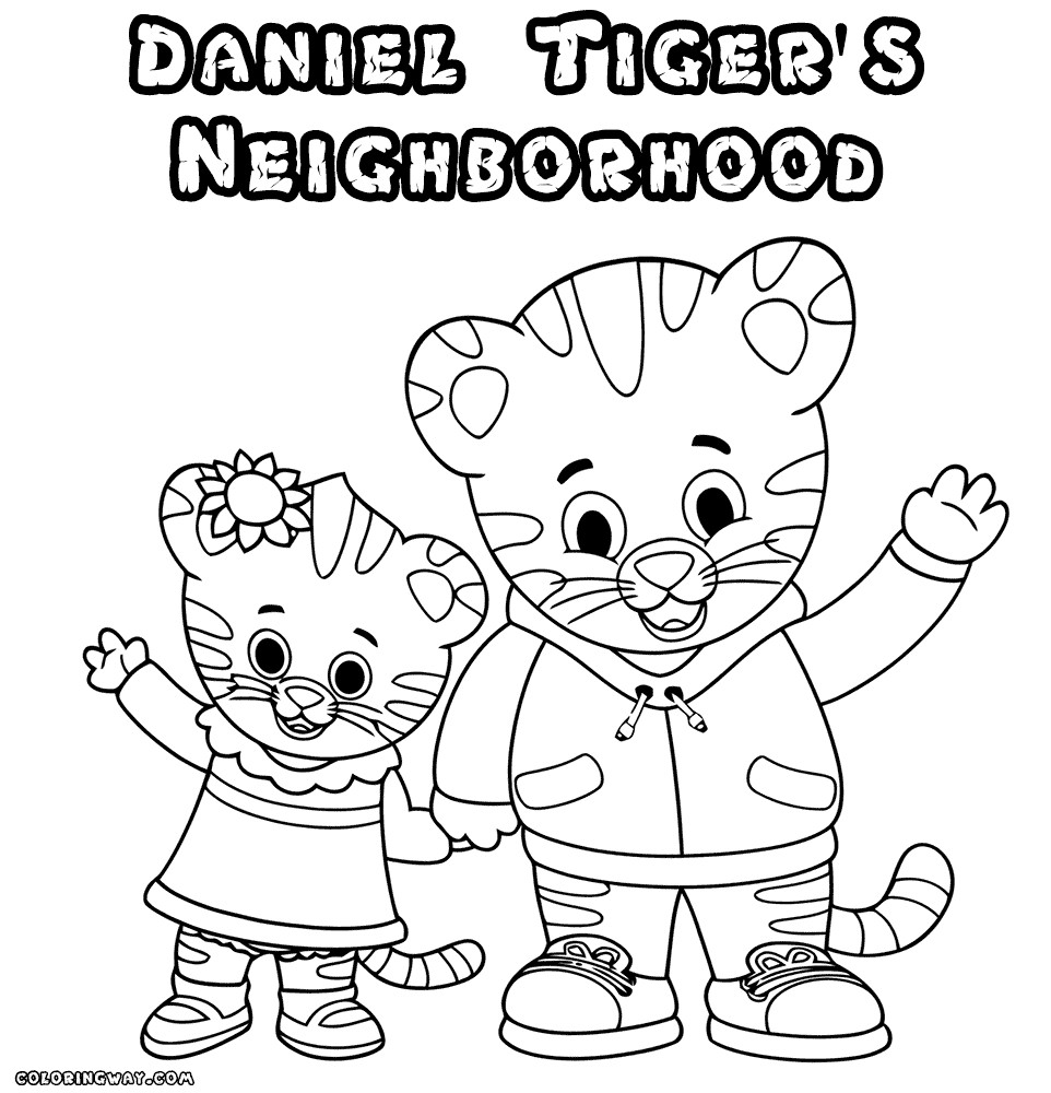 Daniel The Tiger Coloring Sheets For Boys
 Daniel Tiger Coloring Page Coloring Home