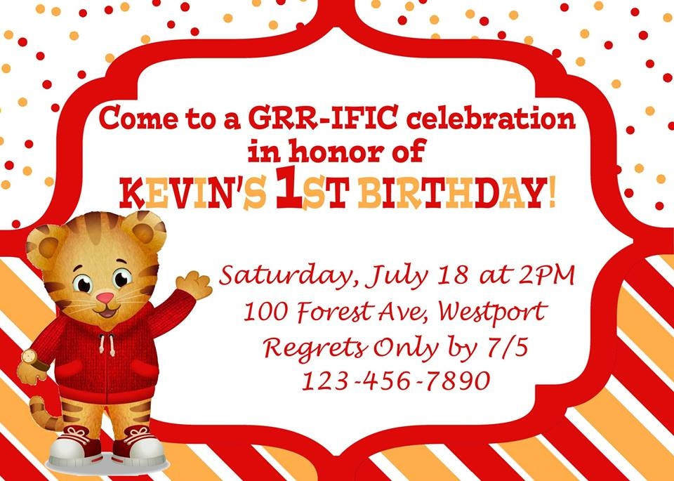 Best ideas about Daniel Tiger Birthday Invitations
. Save or Pin Birthday Invitation Daniel Tiger Theme Now.