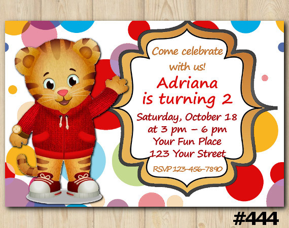 Best ideas about Daniel Tiger Birthday Invitations
. Save or Pin Daniel Tiger Birthday Invitation Template Now.