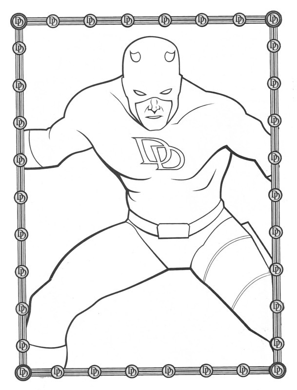 Daredevil Coloring Pages
 Daredevil The Man Without Fear Daredevil Coloring