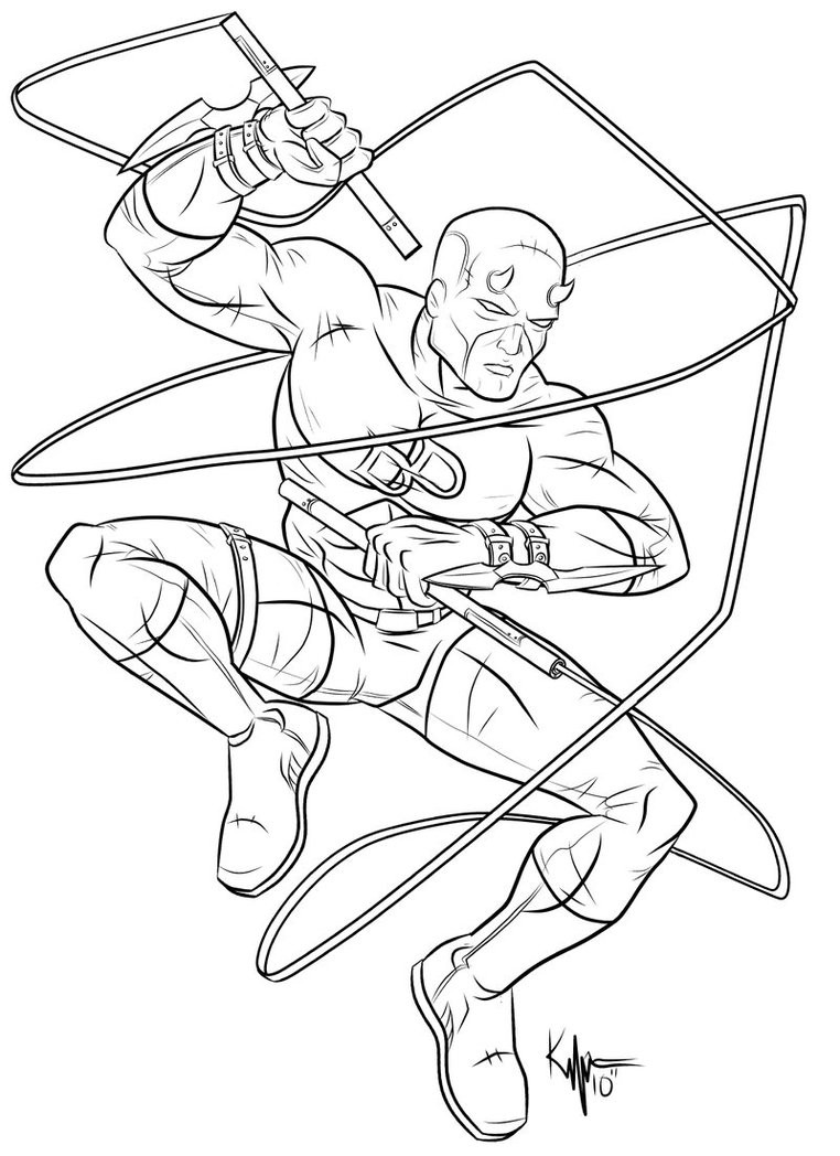 Daredevil Coloring Pages
 Daredevil by Kaufee on DeviantArt