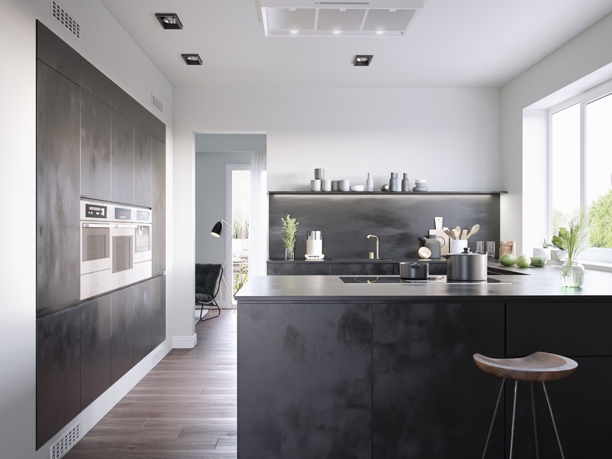 Best ideas about Dark Kitchen Ideas
. Save or Pin 40 Beautiful Black & White Kitchen Designs Now.