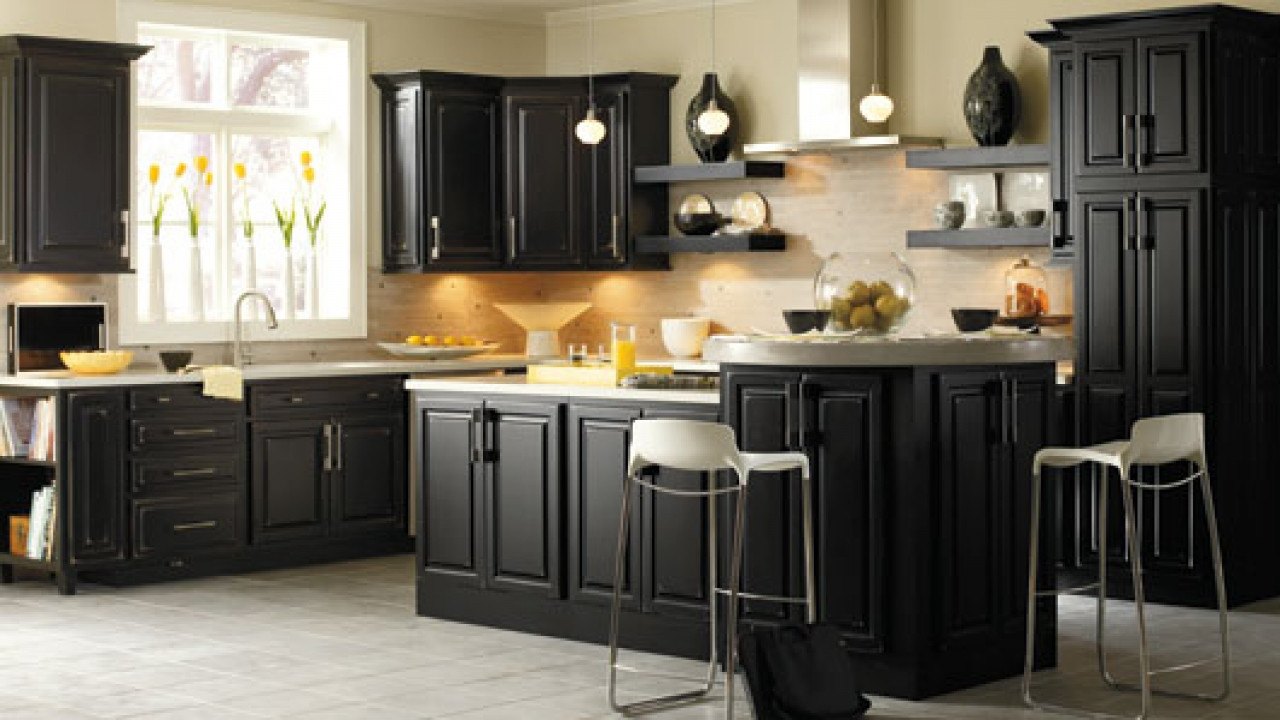 Best ideas about Dark Kitchen Ideas
. Save or Pin Black Kitchen Cabinet Knobs Home Furniture Design Now.