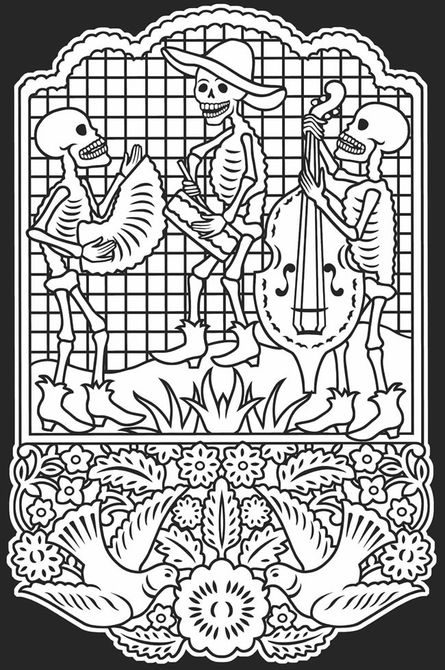 Day Of The Dead Coloring Book
 Day of the Dead
