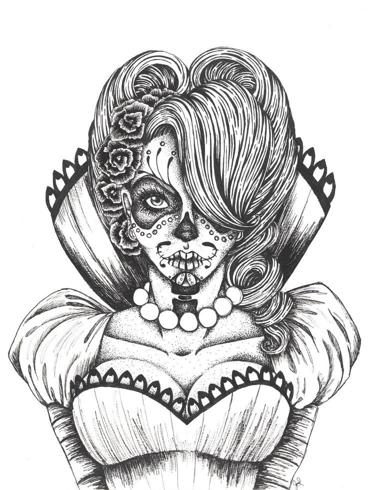 Day Of The Dead Coloring Book
 Day of The Dead Skull Coloring Pages Bestofcoloring