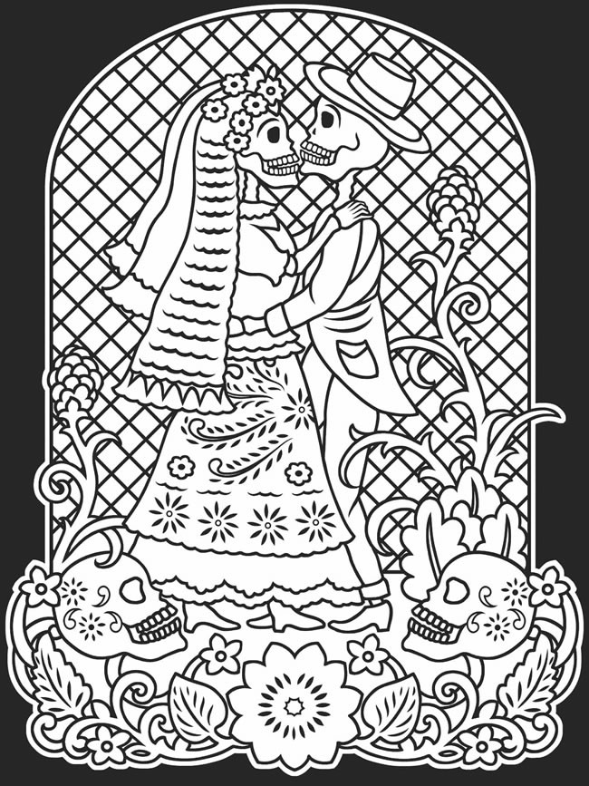 Day Of The Dead Coloring Book
 Coloring pages