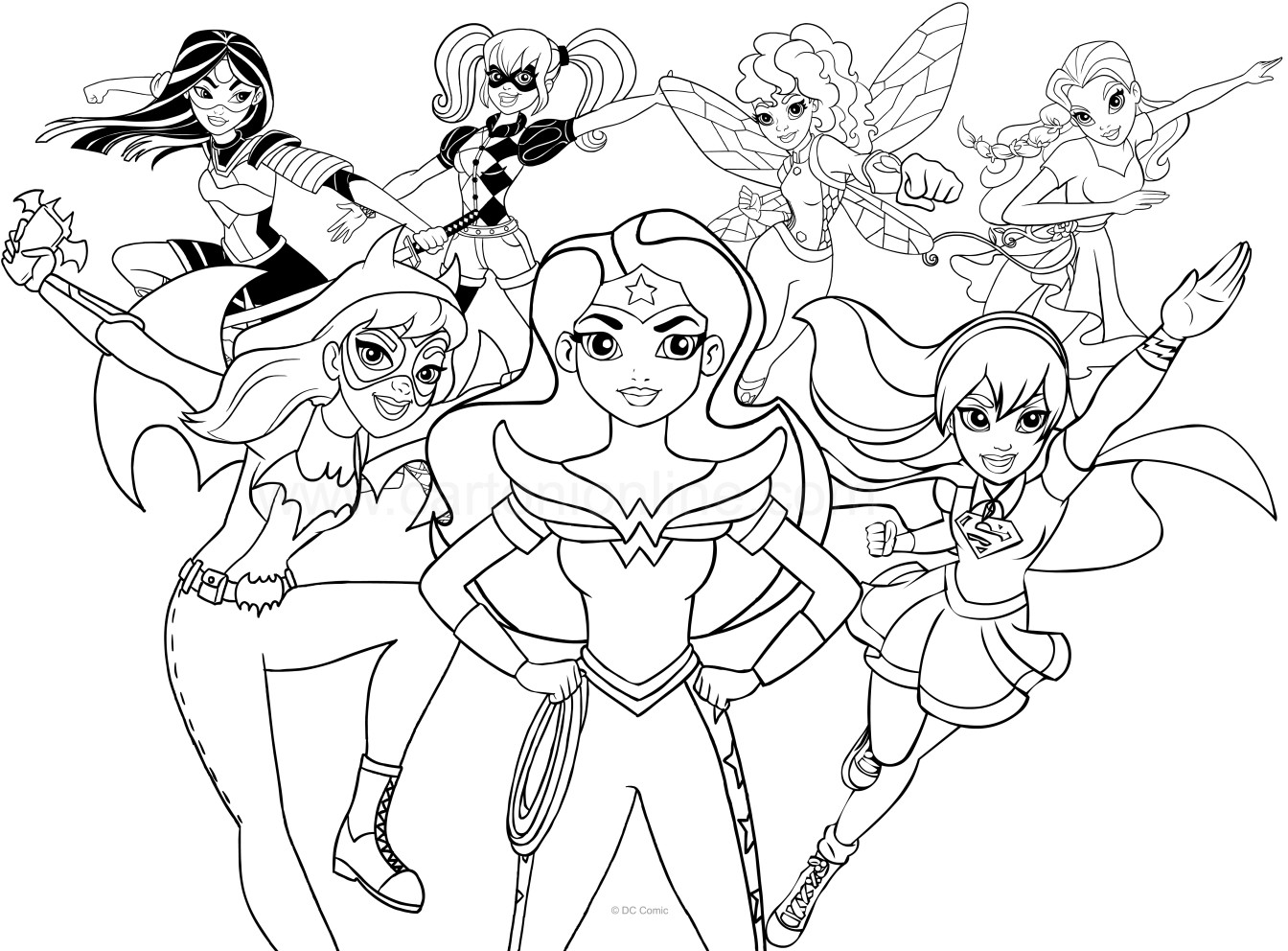 Dc Super Hero Girls Coloring Pages
 DC Superhero Girls coloring page