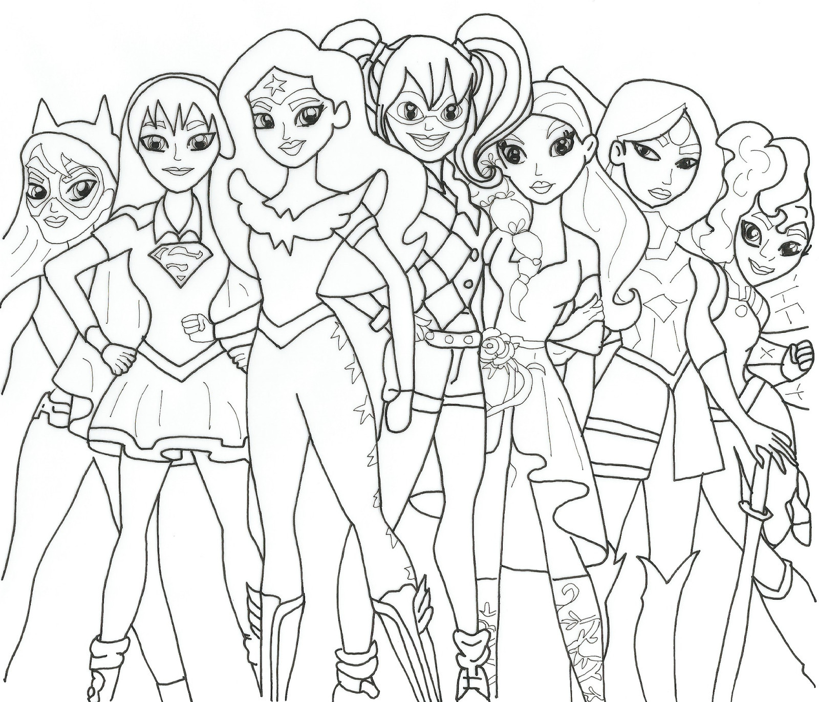 Dc Super Hero Girls Coloring Pages
 Dc Superhero Girls Coloring Sheets thekindproject