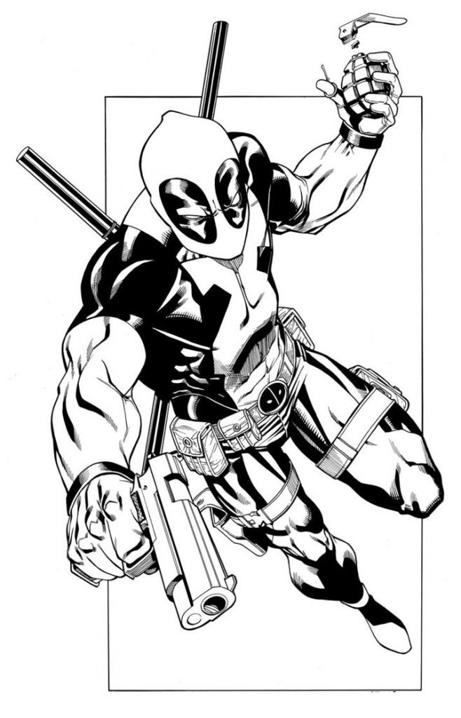 Deadpool Coloring Pages
 Free Printable Deadpool Coloring Pages For Kids