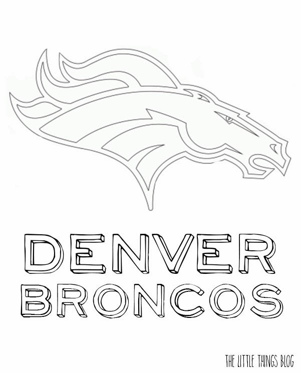 Denver Broncos Coloring Pages
 Broncos logo coloring page