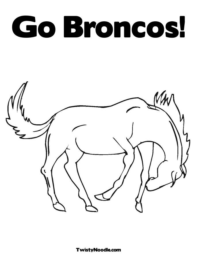 Denver Broncos Coloring Pages
 How To Draw Denver Broncos Logo