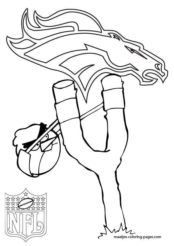 Denver Broncos Coloring Pages
 Denver Broncos Angry Birds Coloring Pages