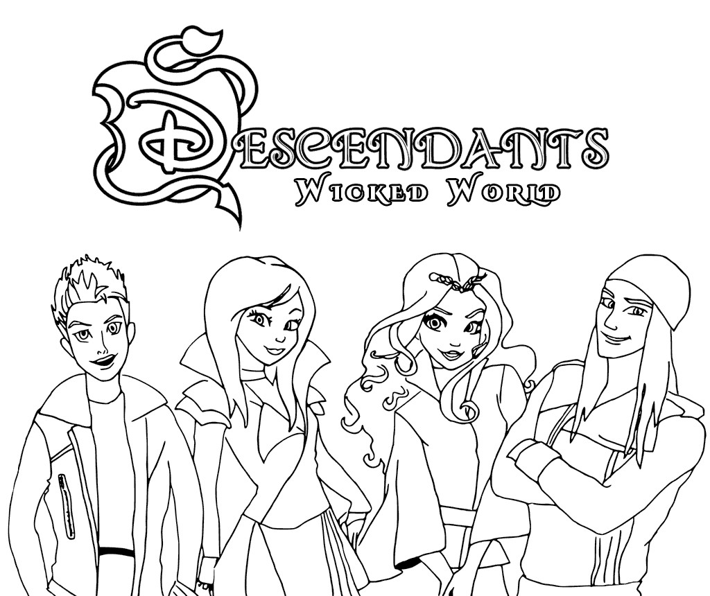 Descendants Coloring Pages
 Top 15 Descendants Wicked World Coloring Pages
