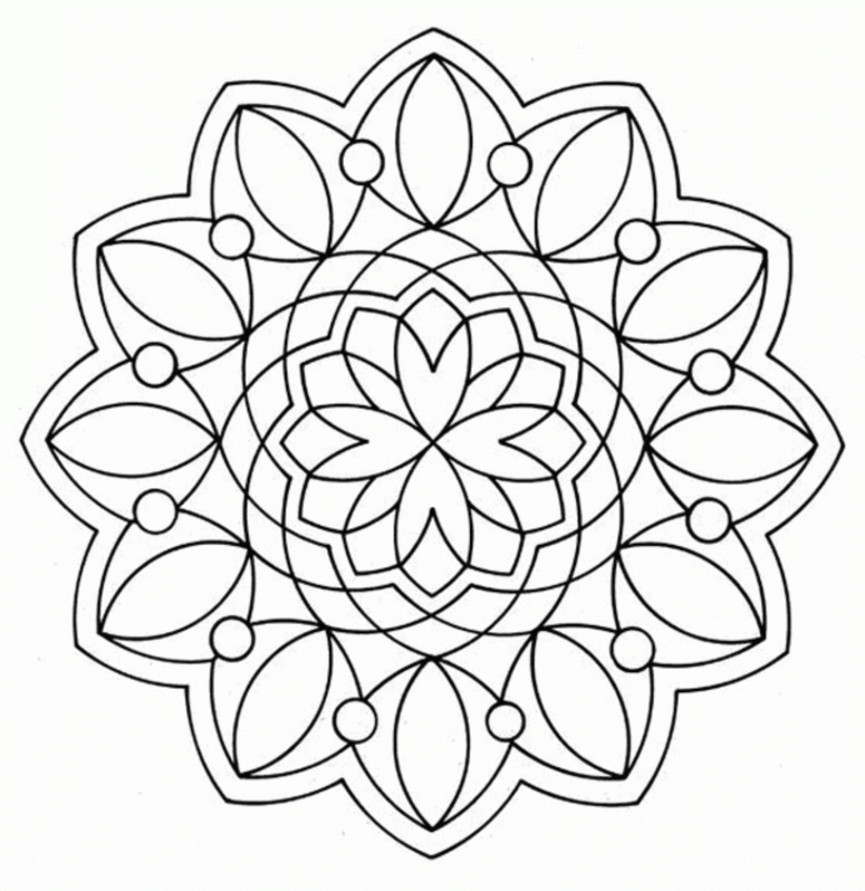 Design Coloring Pages
 Printable Geometric Design Coloring Pages Coloring Home