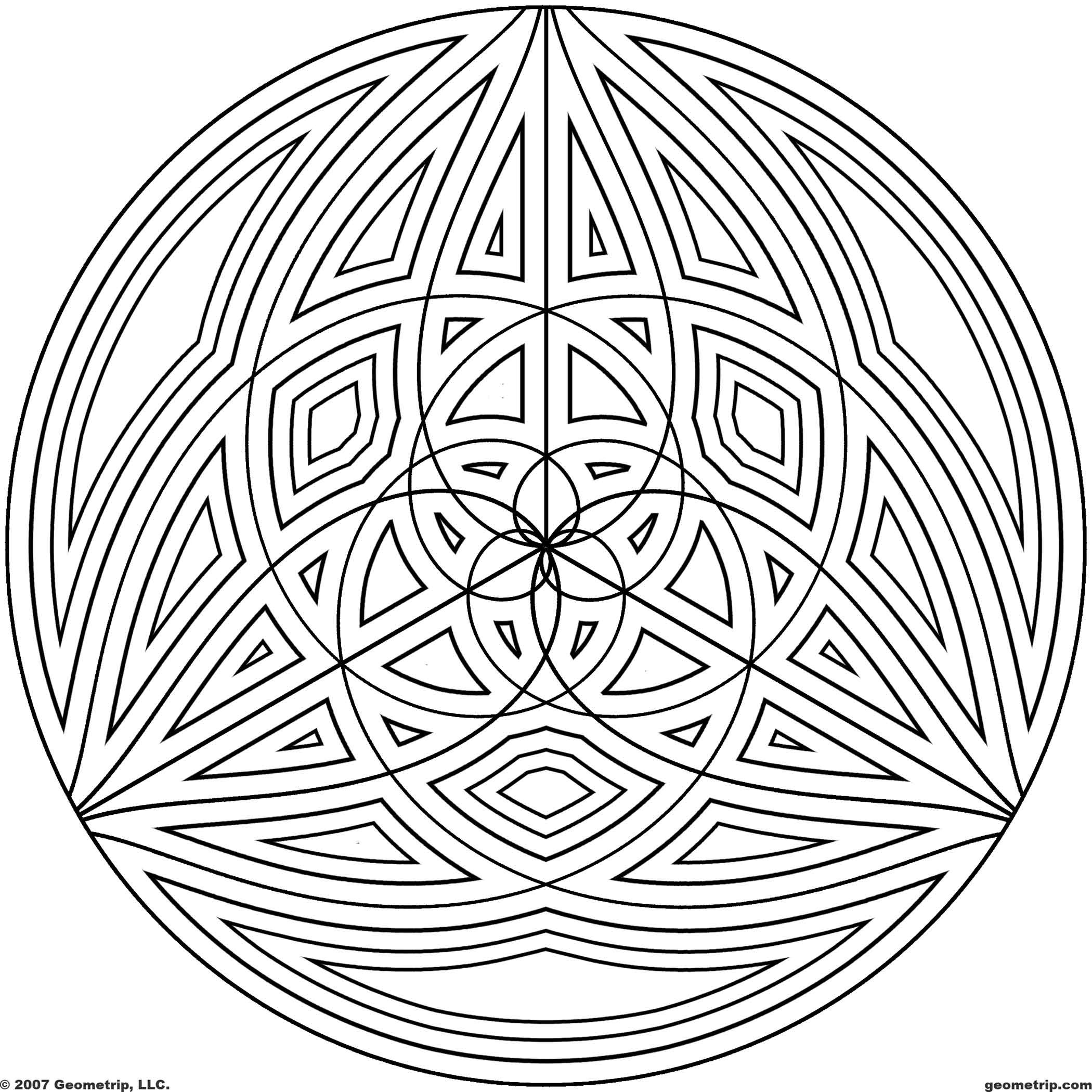 Design Coloring Pages
 Printable Geometric Coloring Pages Bestofcoloring