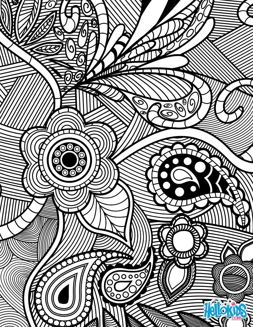 Design Coloring Pages
 Flower Coloring Pages for Adults Bestofcoloring