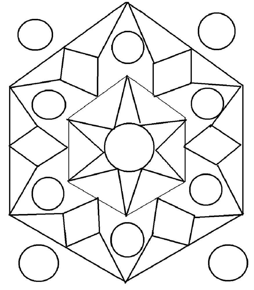 Design Coloring Pages For Kids
 Rangoli Designs Printable Coloring Pages thekindproject