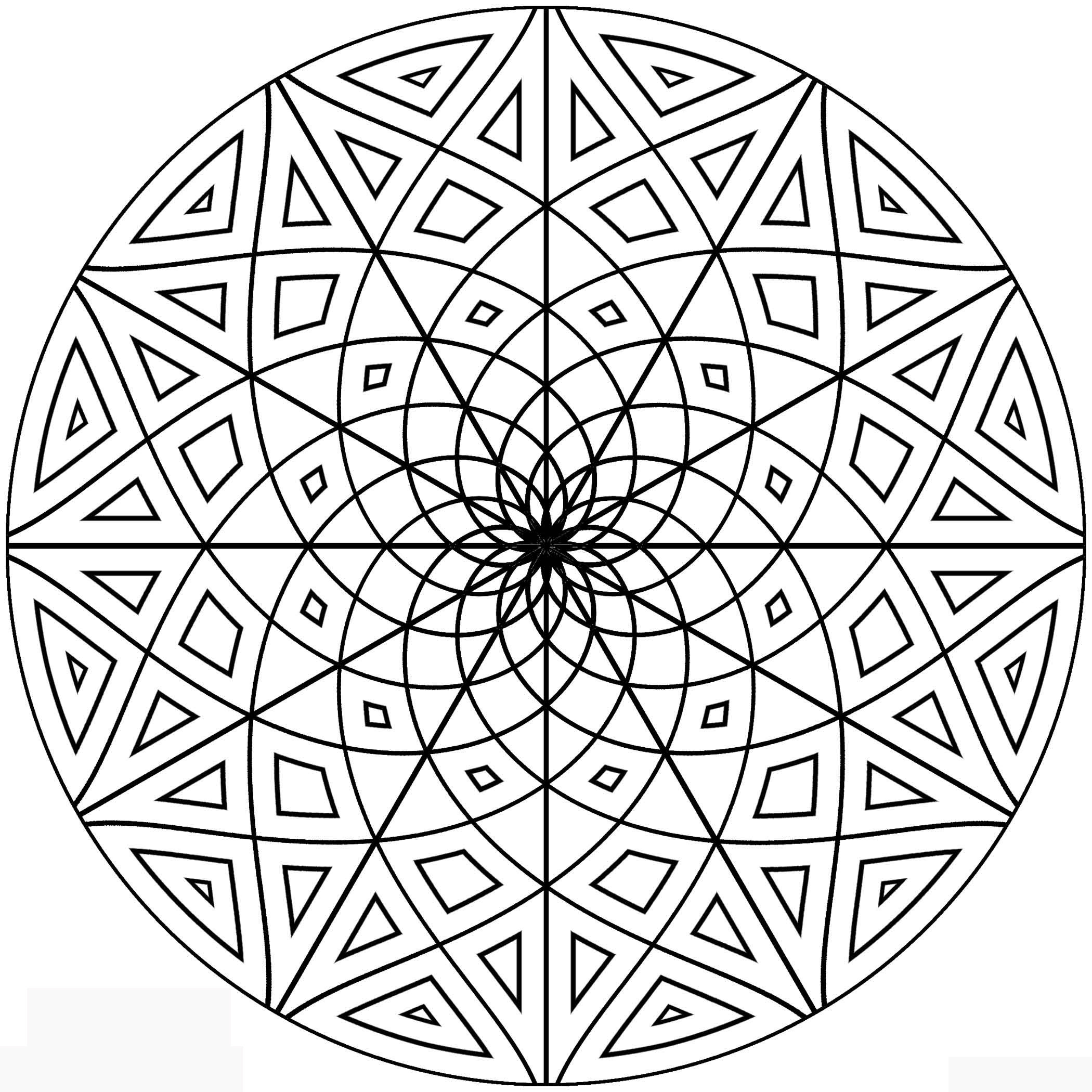 Design Coloring Pages
 Free Printable Geometric Coloring Pages for Adults