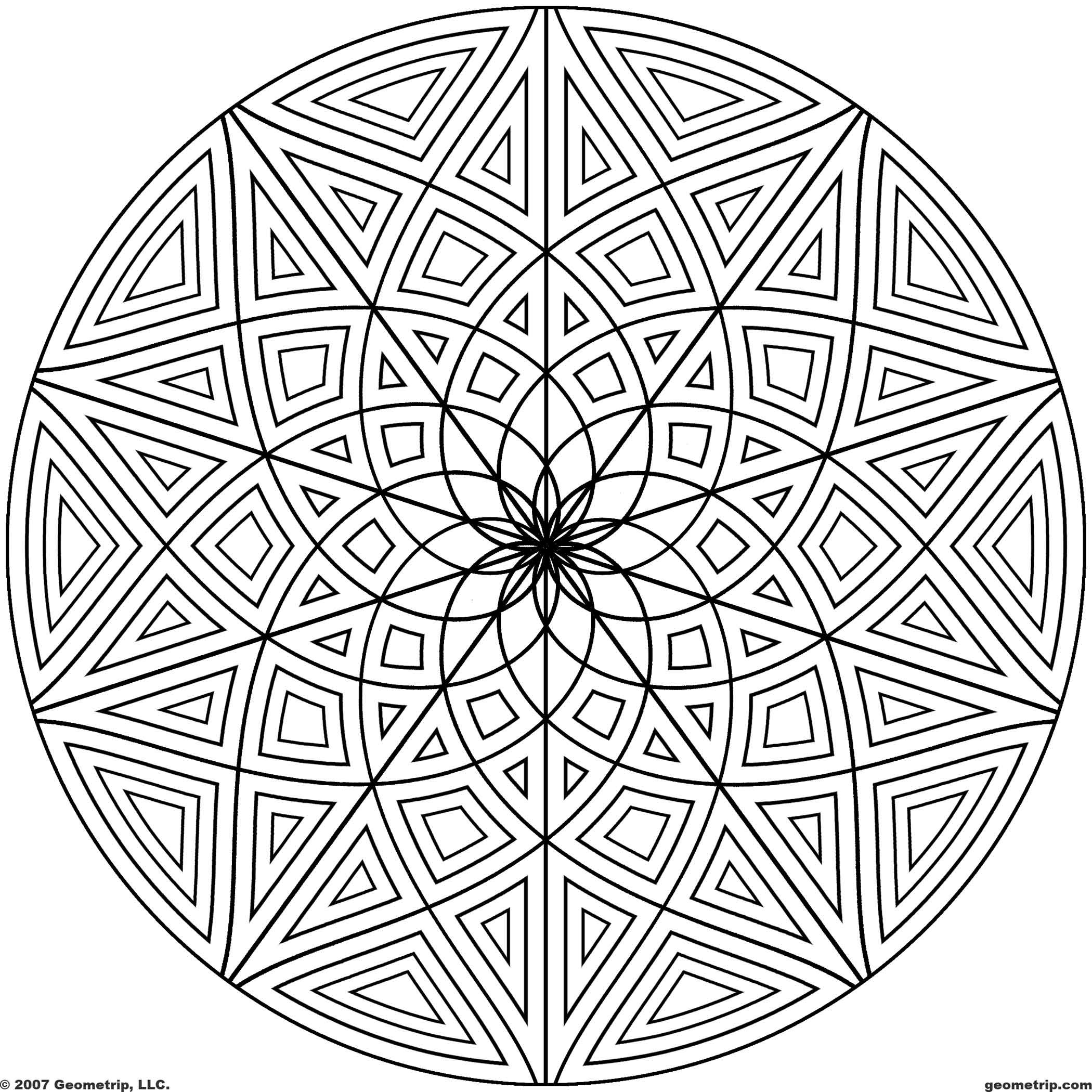 Design Coloring Pages
 Geometric Design Coloring Pages Bestofcoloring