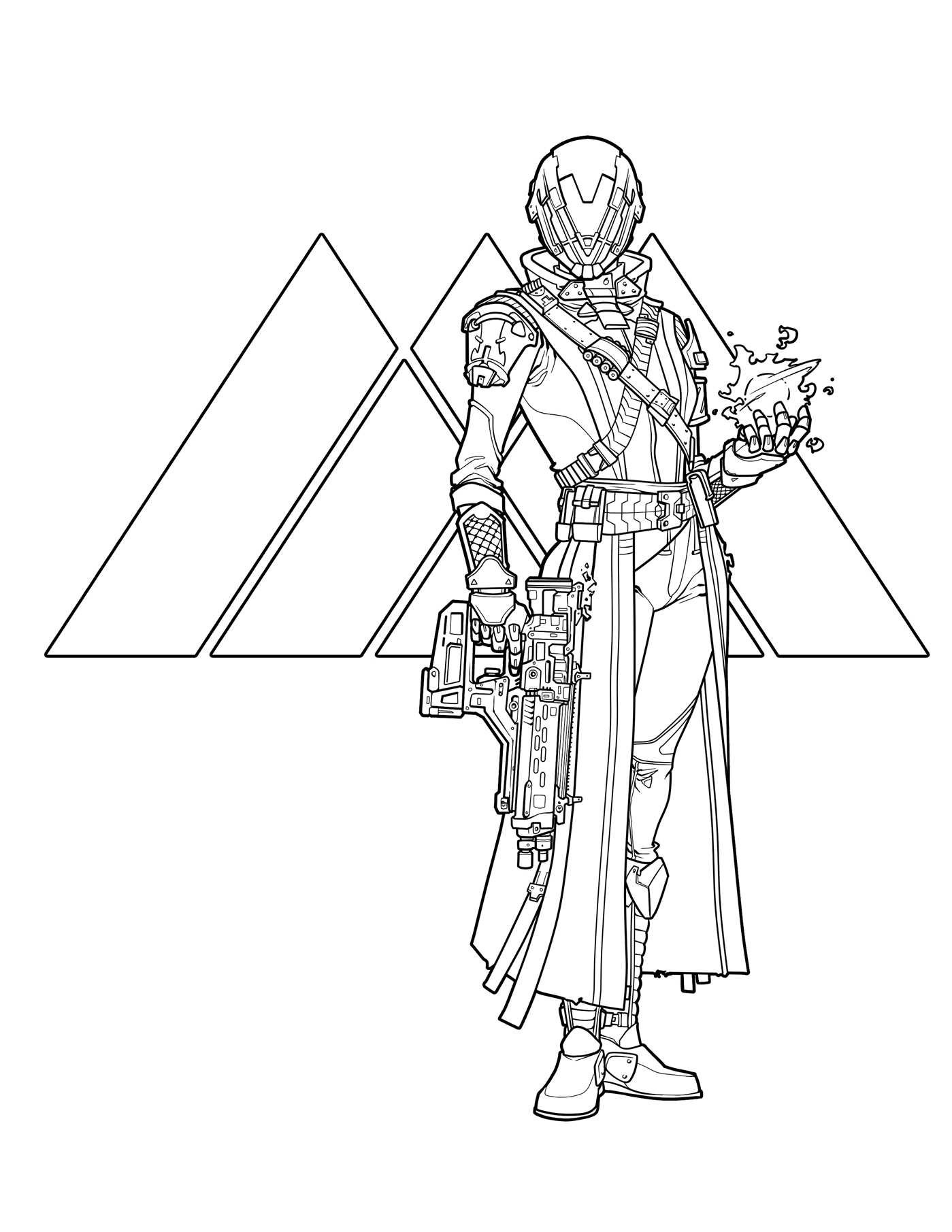 Destiny 2 Coloring Pages
 Destiny The ficial Coloring Book