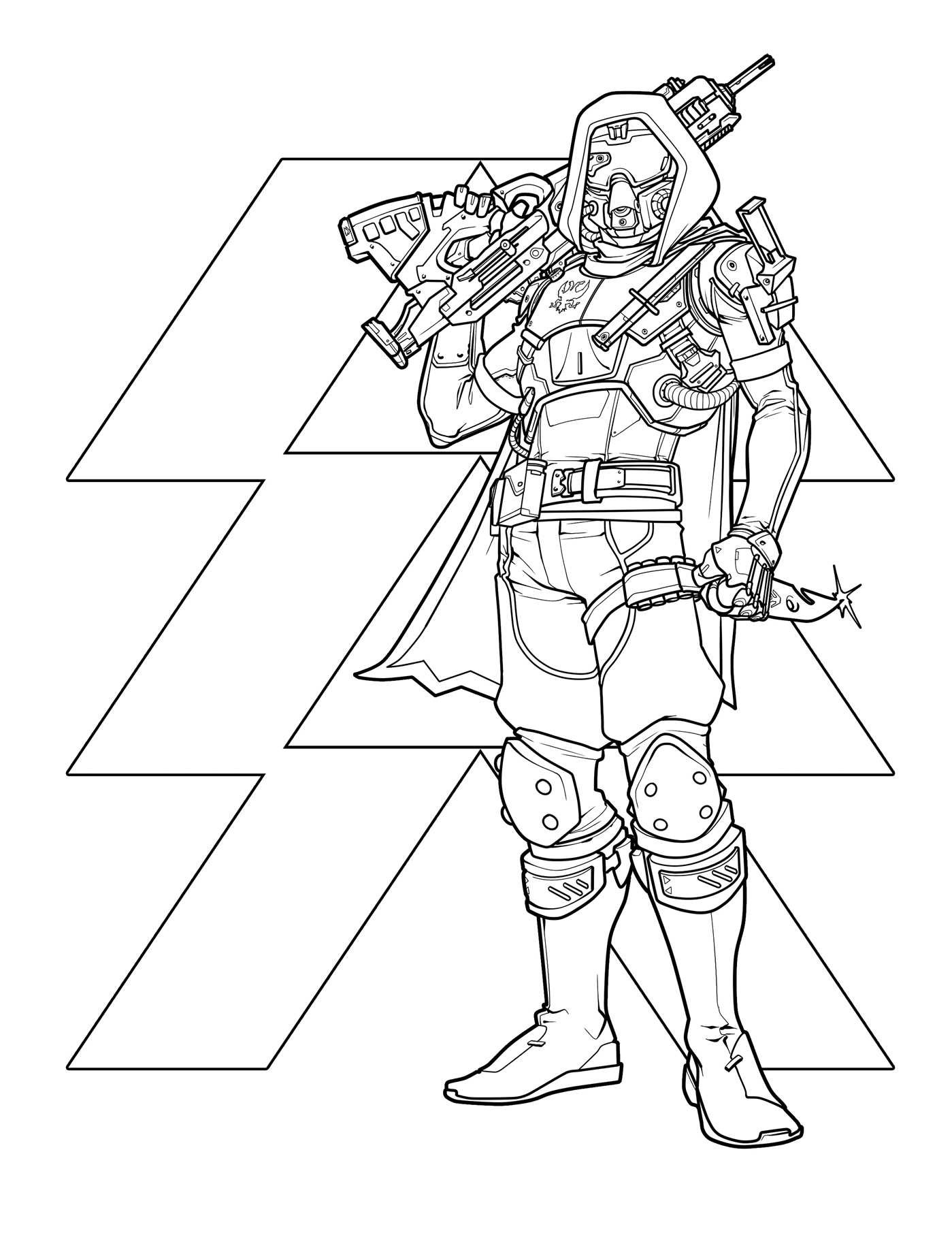 Destiny 2 Coloring Pages
 Destiny The ficial Coloring Book