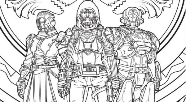 Destiny 2 Coloring Pages
 A Destiny 2 Coloring Book Is ing So Whip Out The Crayons