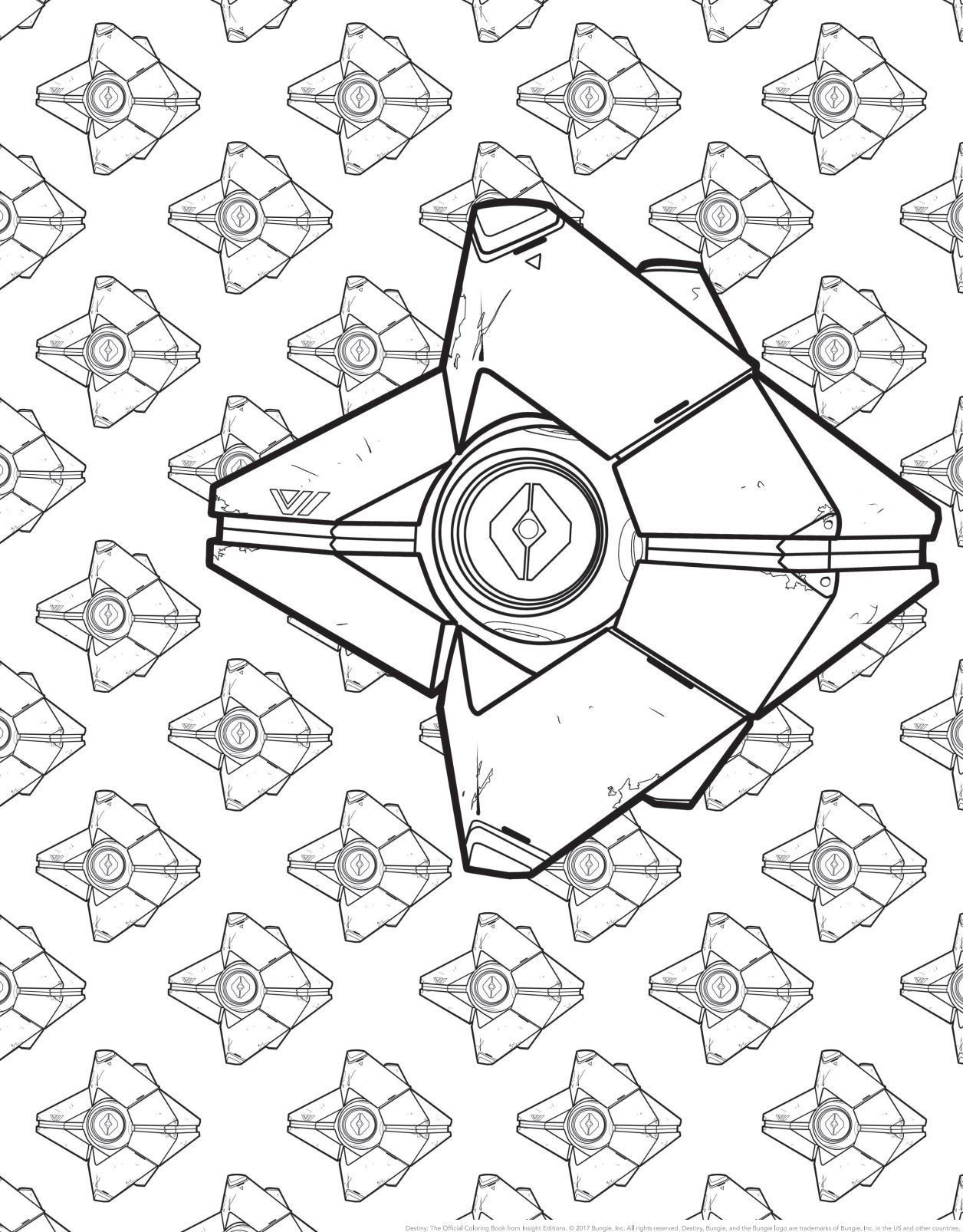 Destiny 2 Coloring Pages
 Ahead Destiny 2 s Release An ficial Destiny Coloring