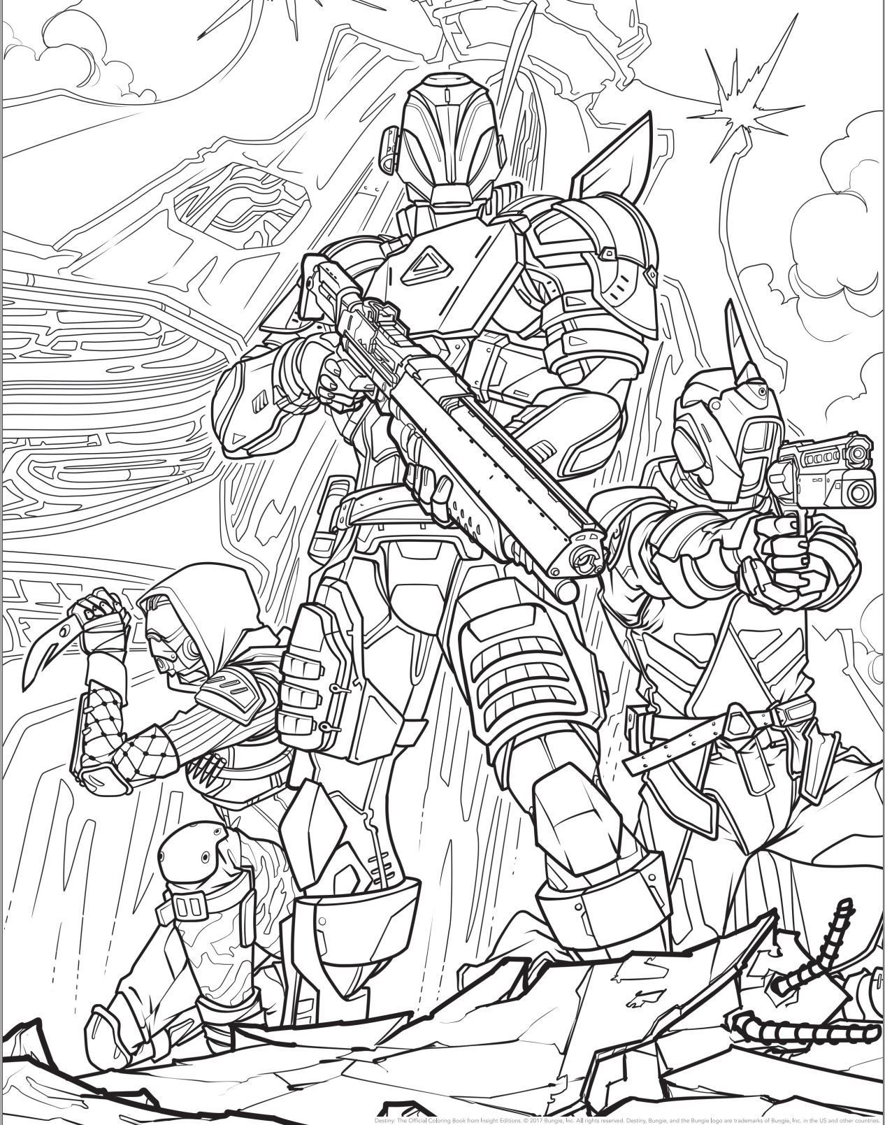 Destiny 2 Coloring Pages
 Ahead Destiny 2 s Release An ficial Destiny Coloring