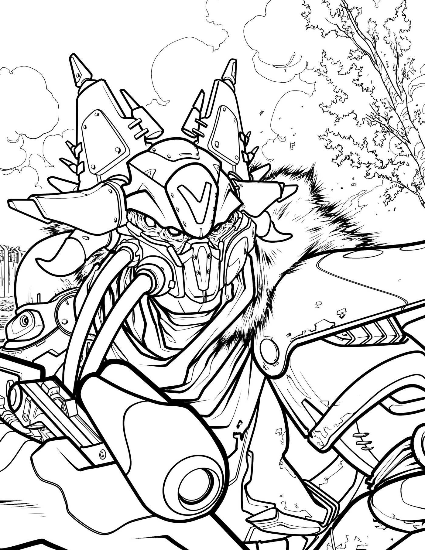 Destiny 2 Coloring Pages
 Destiny The ficial Coloring Book