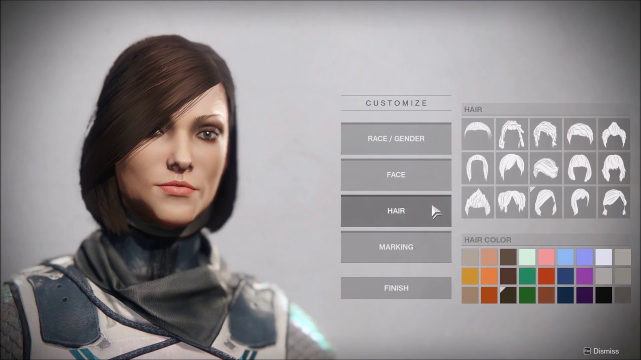 Destiny Human Female Hairstyles From Behind
 Destiny 2 Attractive Human Female Character